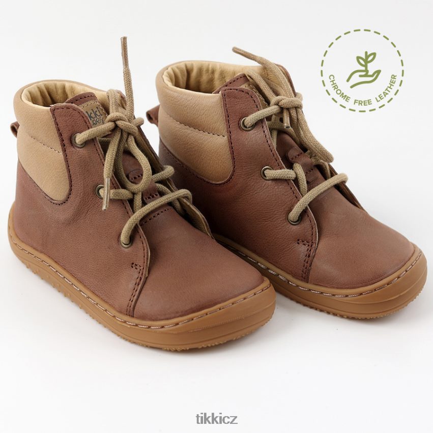 bosé boty brouk Tikki děti karamel obuv R4P40N183