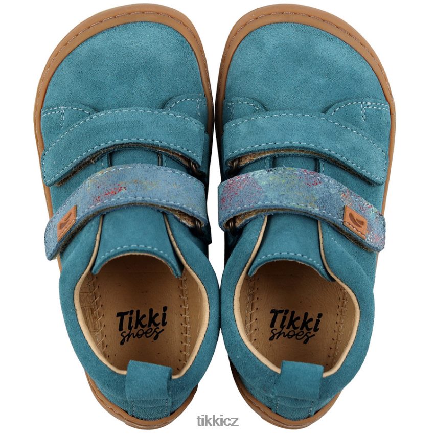 harlekýnové barefoot boty Tikki děti nebe obuv R4P40N111