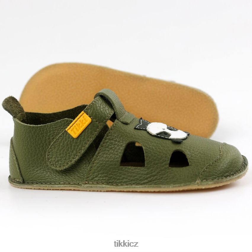 barefoot sandály nido Tikki děti panda obuv R4P40N40