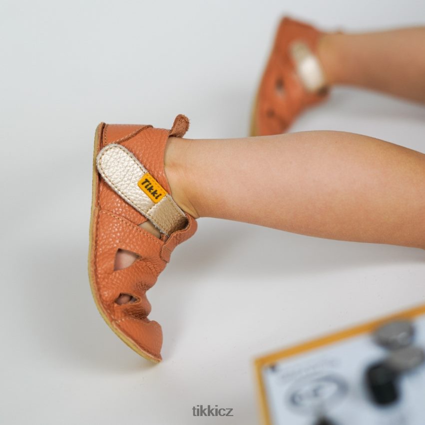 nido barefoot sandály Tikki děti losos obuv R4P40N24