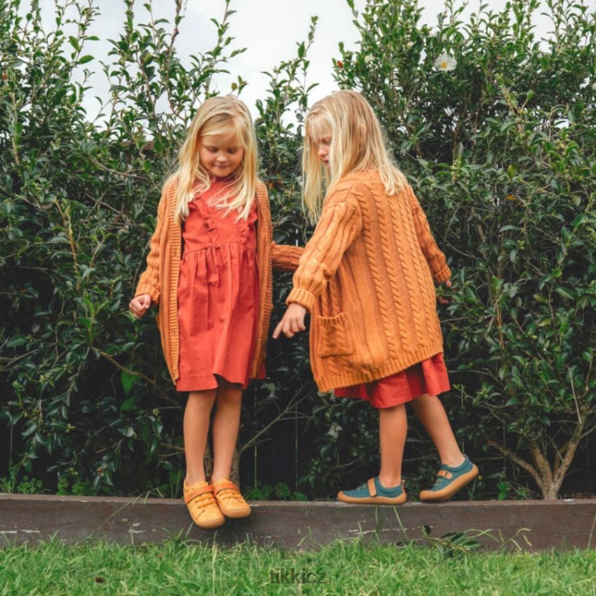 veganské boty harlekýn Tikki děti zelená obuv R4P40N120