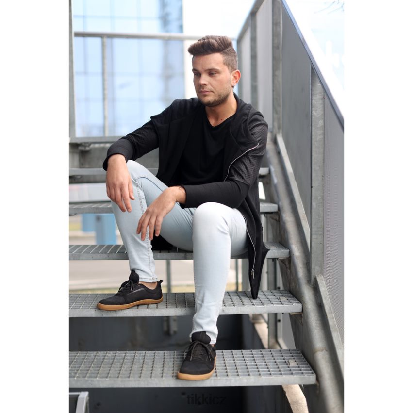 síťované veganské tenisky Tikki Dospělí temný obuv R4P40N206